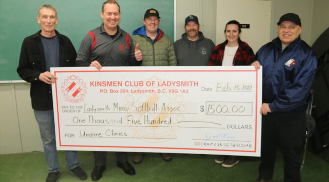 Donation to Ladysmith Minor Softball Association