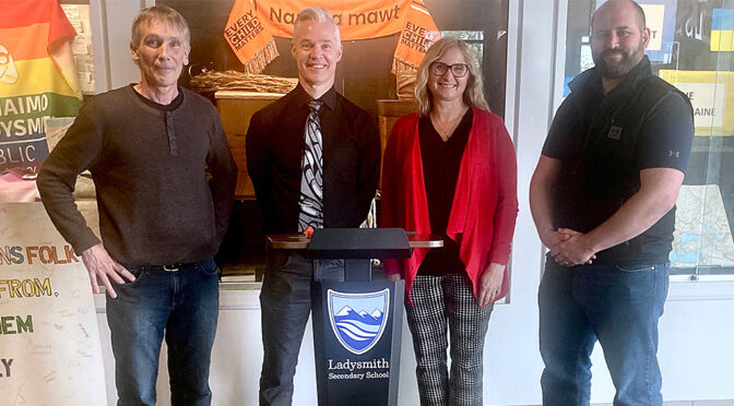 Podium for Ladysmith Secondary School